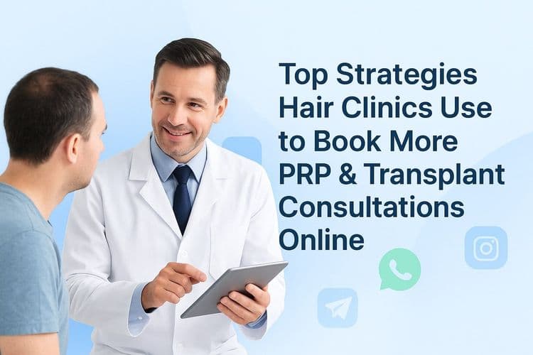 Top Strategies Hair Clinics Use to Book More PRP & Transplant Consultations Online